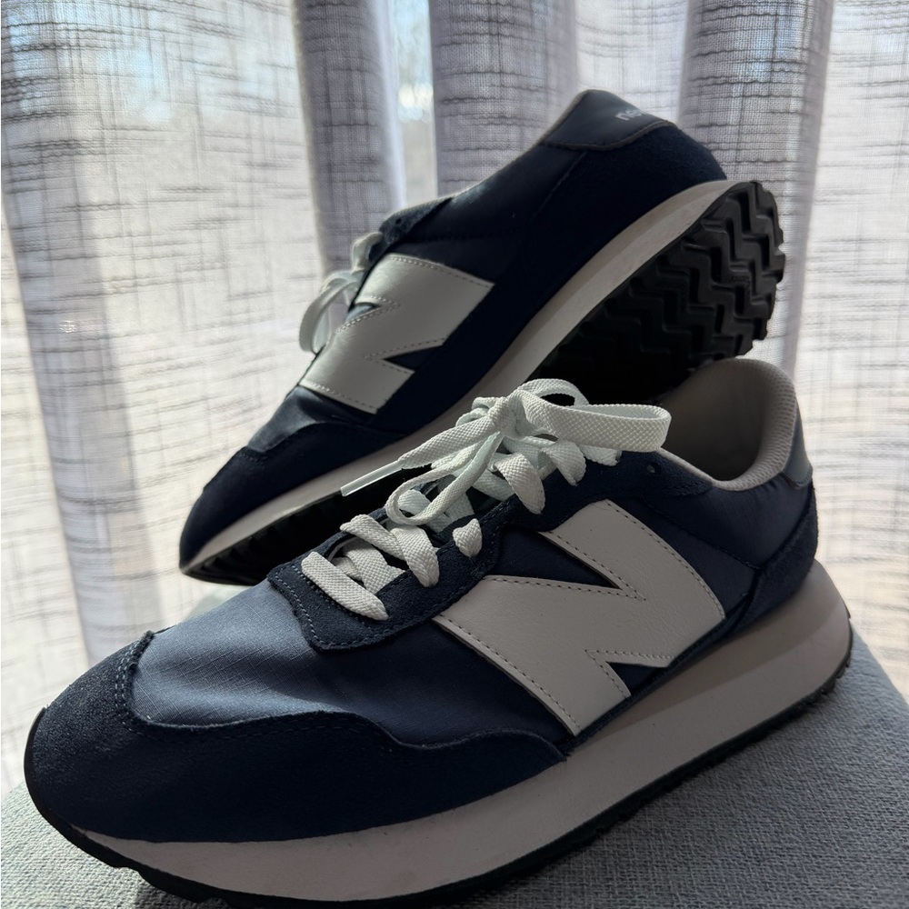 Navy and White Sneakers